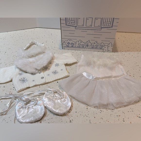 Build-A-Bear Winter Snowflake Outfit Sweater Skirt Slippers Plush NOT Included - Picture 3 of 15